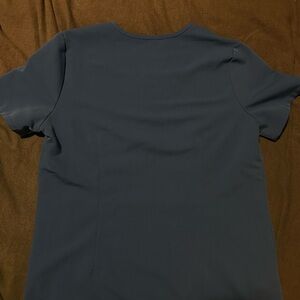 Figs royal blue scrub top